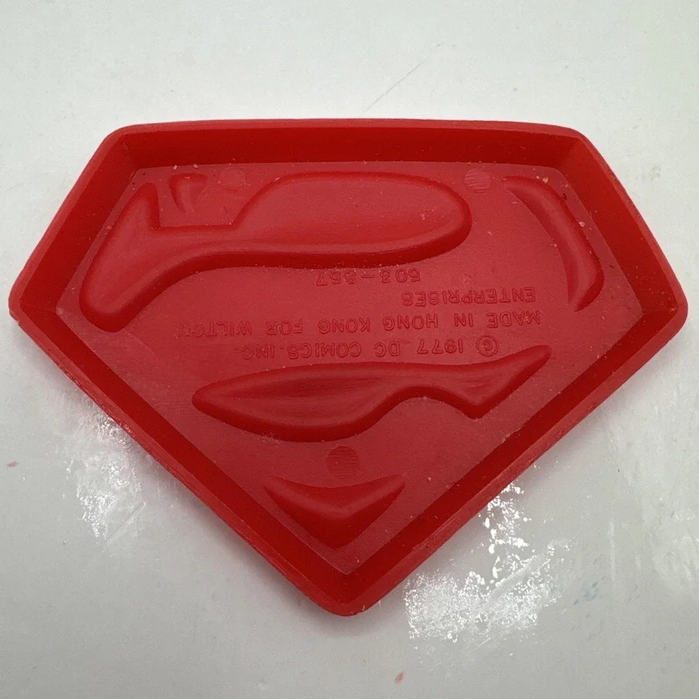 Superman Wilton Cake Topper‎ Face and Logo DC Comics Super Hero Vintage 1977
